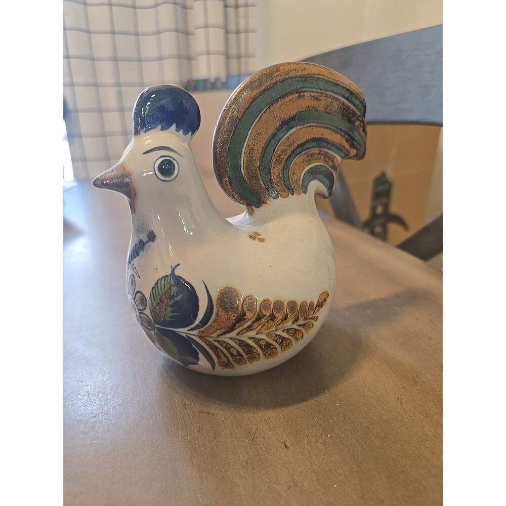 Vintage Erandi Mexico Pottery Bird Figurine Chicken